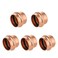 EFIELD Pack of 5 1inch Copper Press Fit End Cap Plug Plumbing Fittings LBP Design Heavy Copper StructurePRESS021