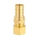 EFIELD Pack of 10 12 Crimp Pex X 38 OD Compression Straight Transition Adapter Brass Fittings ASTM F1807PEX180737710PCS