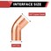 EFIELD 10Pack 34 FTG x 34 Copper Short Radius 45 Street Elbow Copper Fittings COPPER027