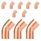 EFIELD 10Pack 34 FTG x 34 Copper Short Radius 45 Street Elbow Copper Fittings COPPER027