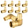 EFIELD Pack of 10 34 Copper Press X 34 PEXA Expansion Elbow Brass Fitting For Copper and PexA Pipe ConnectionPRESS097