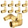 EFIELD Pack of 10 34 Copper Press X 34 PEXA Expansion Elbow Brass Fitting For Copper and PexA Pipe ConnectionPRESS097