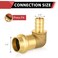 EFIELD Pack of 10 12 PEX B Crimp x 12 Copper Press 90 Elbow Brass Fittings For Copper and Pex Pipe ConnectionPRESS091
