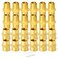 GASHER 24PCS Brass Pipe Fitting Hex Nipple Brass Hex Coupler 12 x 12 NPT Male Thread Pipe 12Inch x 12Inch NPT Female Thread Pipe