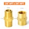 GASHER 24PCS Brass Pipe Fitting Hex Nipple Brass Hex Coupler 38 x 38 NPT Male Thread Pipe 38Inch x 38Inch NPT Female Thread Pipe