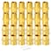 GASHER 24PCS Brass Pipe Fitting Hex Nipple Brass Hex Coupler 38 x 38 NPT Male Thread Pipe 38Inch x 38Inch NPT Female Thread Pipe
