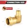 EFIELD Pack of 10 34 Copper Press X 34 PEX Crimp Elbow Brass Fittings For Copper and Pex Pipe ConnectionPRESS093