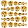 Joywayus 30PCS Brass Hex Counter Sunk Plug 116 18 14 38 12 34 NPT Male Pipe Fitting Set Internal Hex Socket Thread Pipe Plug for Closing the End of Pipe