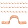EFIELD Pro 30Pack 58Inch Copper Pipe Straps TwoHole Clamp Mount Copper Made COPPER126