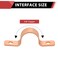 EFIELD Pro 30Pack 58Inch Copper Pipe Straps TwoHole Clamp Mount Copper Made COPPER126