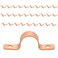 EFIELD Pro 30Pack 58Inch Copper Pipe Straps TwoHole Clamp Mount Copper Made COPPER126