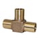 Merrill Mfg RBDTNL125 No Lead Bronze Insert Tee 114 in x 114 in x 114 in Hose Barb 3Way Fitting Construction Grade for Poly Pipe