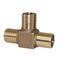 Merrill Mfg RBDTNL125 No Lead Bronze Insert Tee 114 in x 114 in x 114 in Hose Barb 3Way Fitting Construction Grade for Poly Pipe