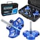 ERAYCO 8 PCS Triple Blade PVC Pipe Reamer Kit Plastic Pipe Fitting Reamer Tool for Plumbing 3 Blades PVC Fitting Saver for SCH40 ABS CPVC Pipe12 34 1 114 112 2 3 4