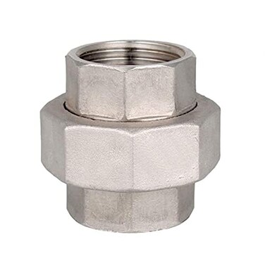 Beduan Stainless Steel 1 Female NPT Hex Union Cast Pipe Fitting Adapter