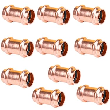 WHK 10 PackS 34 Press Pro press x 34 Copper coupling Adater Fittings Connect From Cooper to Cooper PipeLeadFreeNo Stop