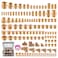 Ailbiuko 156PCS Brass Pipe Fittings Assortment Kit 18 14 38 12 34 NPT AdapterReducer Bushing Hex Nipple Reducing Hex CouplingHex Head PlugsStreet ElbowStreet TeeSocket Plug