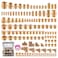 Ailbiuko 156PCS Brass Pipe Fittings Assortment Kit 18 14 38 12 34 NPT AdapterReducer Bushing Hex Nipple Reducing Hex CouplingHex Head PlugsStreet ElbowStreet TeeSocket Plug