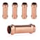 GUOFIS 5Pack Copper Press Fittings34 Inch x 34 Inch Extended Coupling NO Stop Copper Press Fit CouplerPRESS029