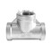 Fitvell Stainless Steel Tee Pipe Fitting 12 x 12 x 12 NPT Female Threaded T Shaped Coupling 3PCS