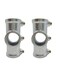 FLEXKEA 2 Pcs 3Way Cross Joint Pipe Connector Three Socket CrossGalvanized Steel Socket180 Degree Structural Pipe Fitting Ductile Cast Ironfor 1 Inch 254 mm OD Pipe