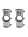 FLEXKEA 2 Pcs 3Way Cross Joint Pipe Connector Three Socket CrossGalvanized Steel Socket180 Degree Structural Pipe Fitting Ductile Cast Ironfor 1 Inch 254 mm OD Pipe