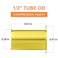 GASHER 100PCS Brass Compression Fitting Brass Compression Insert Tube Support 12 Tube OD