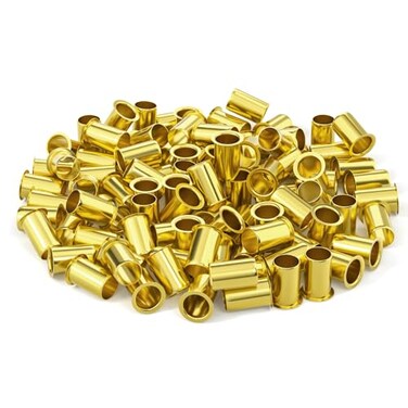GASHER 100PCS Brass Compression Fitting Brass Compression Insert Tube Support 12 Tube OD