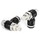 TAILONZ PNEUMATIC 3 Pack SL14N2 Push to Connect Air Line Fitting Air Flow Control Valve 14 Inch od 14 Inch Npt Elbow 90 Degree Air Speed Control Valve Fitting Push Lock