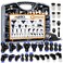 mankk 81PCS Quick Connect Air Hose Fittings Kit 18 14 38 12 Push to Connect Fittings Air Line Quick Connect Fitting Quick Release Pneumatic Kit