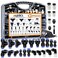 mankk 81PCS Quick Connect Air Hose Fittings Kit 18 14 38 12 Push to Connect Fittings Air Line Quick Connect Fitting Quick Release Pneumatic Kit