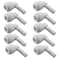 PureSec Water Pipe Stem Elbow Connector for 14 Tubing 90 degree elbow Push to Connect Plastic Quick Fittings for Reverse Osmosis SystemPack of 10