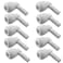 PureSec Water Pipe Stem Elbow Connector for 14 Tubing 90 degree elbow Push to Connect Plastic Quick Fittings for Reverse Osmosis SystemPack of 10