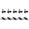 SNS 90 Degree Elbow Air Flow Control Valve Push To Connect Fitting Speed Control Valve 12Tube OD x 18 NPT10 PCS JSC12N01