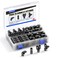 TAILONZ PNEUMATIC Black 14 Inch od Push to Connect Fittings Pneumatic Fittings Kit 20 Spliters20 Elbows20 tee20 Straight 80 pcs