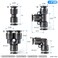 TAILONZ PNEUMATIC Black 14 Inch od Push to Connect Fittings Pneumatic Fittings Kit 20 Spliters20 Elbows20 tee20 Straight 80 pcs