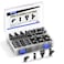 TAILONZ PNEUMATIC Black 14 Inch od Push to Connect Fittings Pneumatic Fittings Kit 20 Spliters20 Elbows20 tee20 Straight 80 pcs