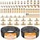 CheeMuii 76 PCS Brass DOT Air Line Fittings with 100FT 14 and 50FT 38 DOT Air Line Kit Push Lock Air Fitting Quick Connect NPT Thread Fittings with Pneumatic Tubing Set