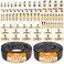 CheeMuii 76 PCS Brass DOT Air Line Fittings with 100FT 14 and 50FT 38 DOT Air Line Kit Push Lock Air Fitting Quick Connect NPT Thread Fittings with Pneumatic Tubing Set