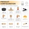 CheeMuii 72 PCS Brass DOT Air Line Fittings with 50FT 14 and 50FT 38 DOT Air Line Kit Push Lock Air Fitting Quick Connect NPT Thread Fittings with Pneumatic Tubing