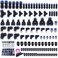 Ailbiuko 120 PCS Quick Connect Air Hose Fitting Assortment Kit18 14 38 12 NPT Thread Push to Connect Fittings Pneumatic Air Line Quick Connect Quick Release Fitting Kit