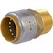 SharkBite Max Male Adapter 1 in PushtoConnect x 1 in MNPT Brass Plumbing Fitting UR140A