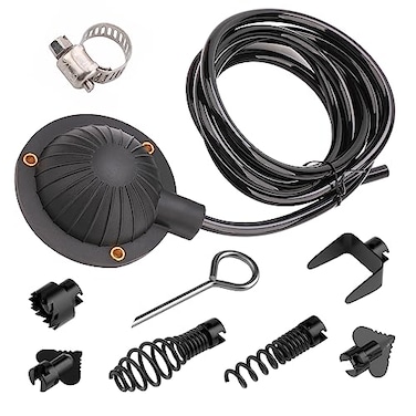 FEITON Air Foot Pedal Cutter Head Set Pedal Switch with 8 Hose 16mm Steel Spring Automatic Locking Cutter Head for Drain Cleaning Machines Replace Ridgid K400 K380 K3800 K7500 Spartan