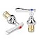 KWODE Replacement Brass Hydraulic Control Spindle Assembly Cartridge Faucet Valve for Bathroom Kitchen Wall Mount Commercial Faucet 1 Pair Hot Cold