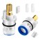 Enhon 2 Pack Hot Cold Bathroom 2Handle Faucet Cartridge Compatible with DELTA RP47422 Compatible with 2 Handle Victorian Faucets Only Stem Replacement Two Handle Ceramic Stem Cartridge