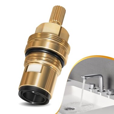Camoo 45882000 Hot Cartridge Replacement for Grohe Ceramic cartridge 12 14 Turn AntiClockwise Open90 Degrees Right Hand Stop