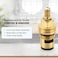 hansengroyi Ceramic Cartridge for Grohe 45882000 45883000 12 Cold Hot Ceramic Cartridge Faucet Cartridge Replacement Assembly Brass