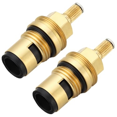 hansengroyi Ceramic Cartridge for Grohe 45882000 45883000 12 Cold Hot Ceramic Cartridge Faucet Cartridge Replacement Assembly Brass