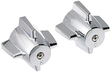 DANCO EasytoInstall Pair of Faucet Handles for Central Brass Chrome 234Inch x 238Inch 1Pair 88264