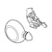Delta Faucet RP34358 Victorian Single Metal Lever Handle Temperature Knob and Cover Chrome